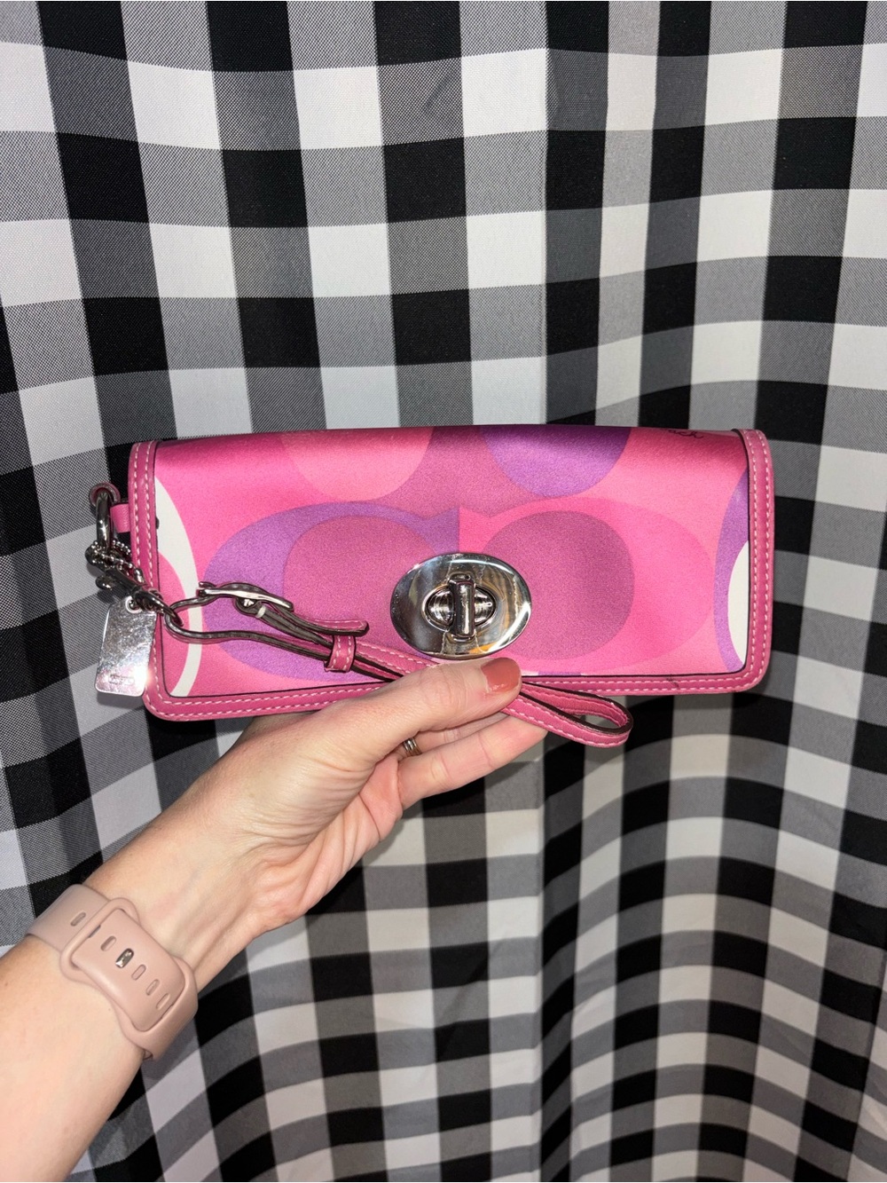 Coach Pink Optic Limited Edition Wallet